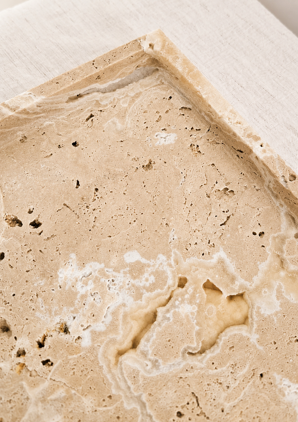 سینی سنگ طبیعی مربع